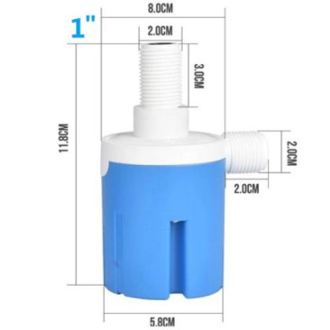 Поплавковий клапан Aquaviva внутрішній, вертикальний (1
