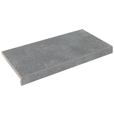 Бортовая Г-образная плитка Aquaviva Granito Gray, 595x345x50(20) мм