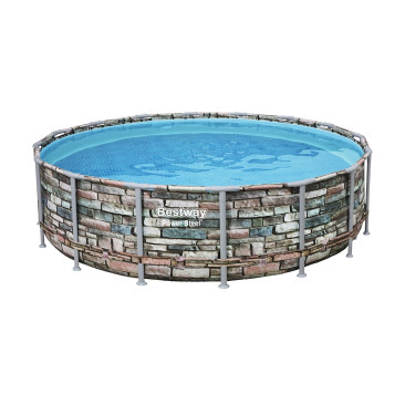 Каркасний басейн Bestway Loft 56886 (549х132 см) з картриджним фільтром, драбиною та тентом
