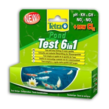 Tetra POND Quick Test 6 в 1 швидкий тест для аналізу води ставка